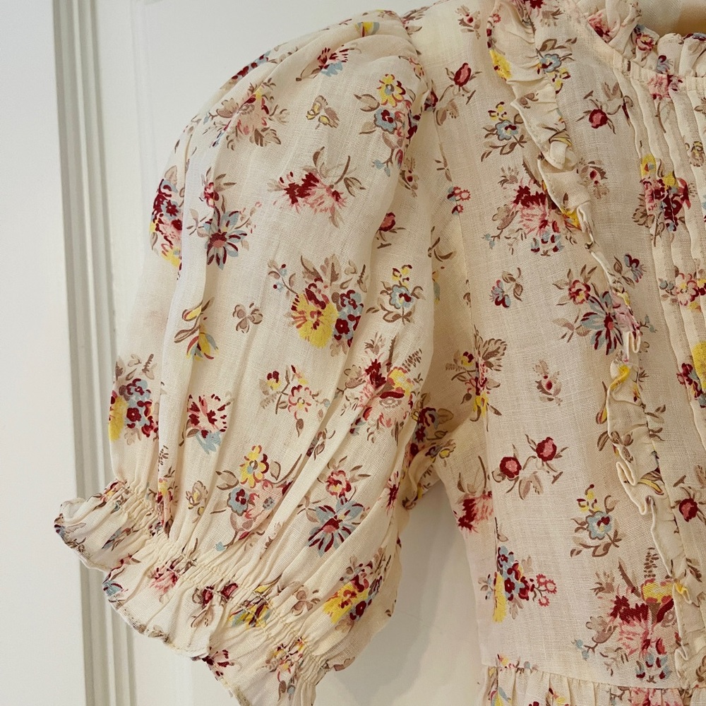 DOEN MISHA GIRLS 8 TUILERIES FLORAL TRADITIONAL COTTAGECORE SPRING EASTER DRESS - Picture 5 of 13